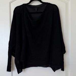 COS Black ribbed pullover